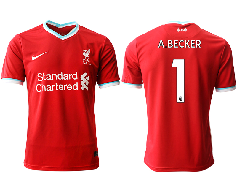 Men 2020-2021 club Liverpool home aaa version #1 red Soccer Jerseys